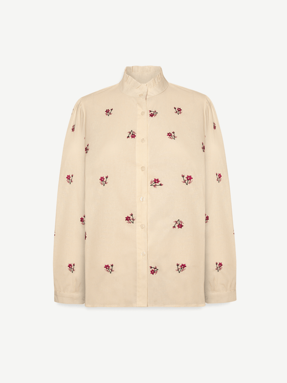 Ecru Floral Solena Shirt