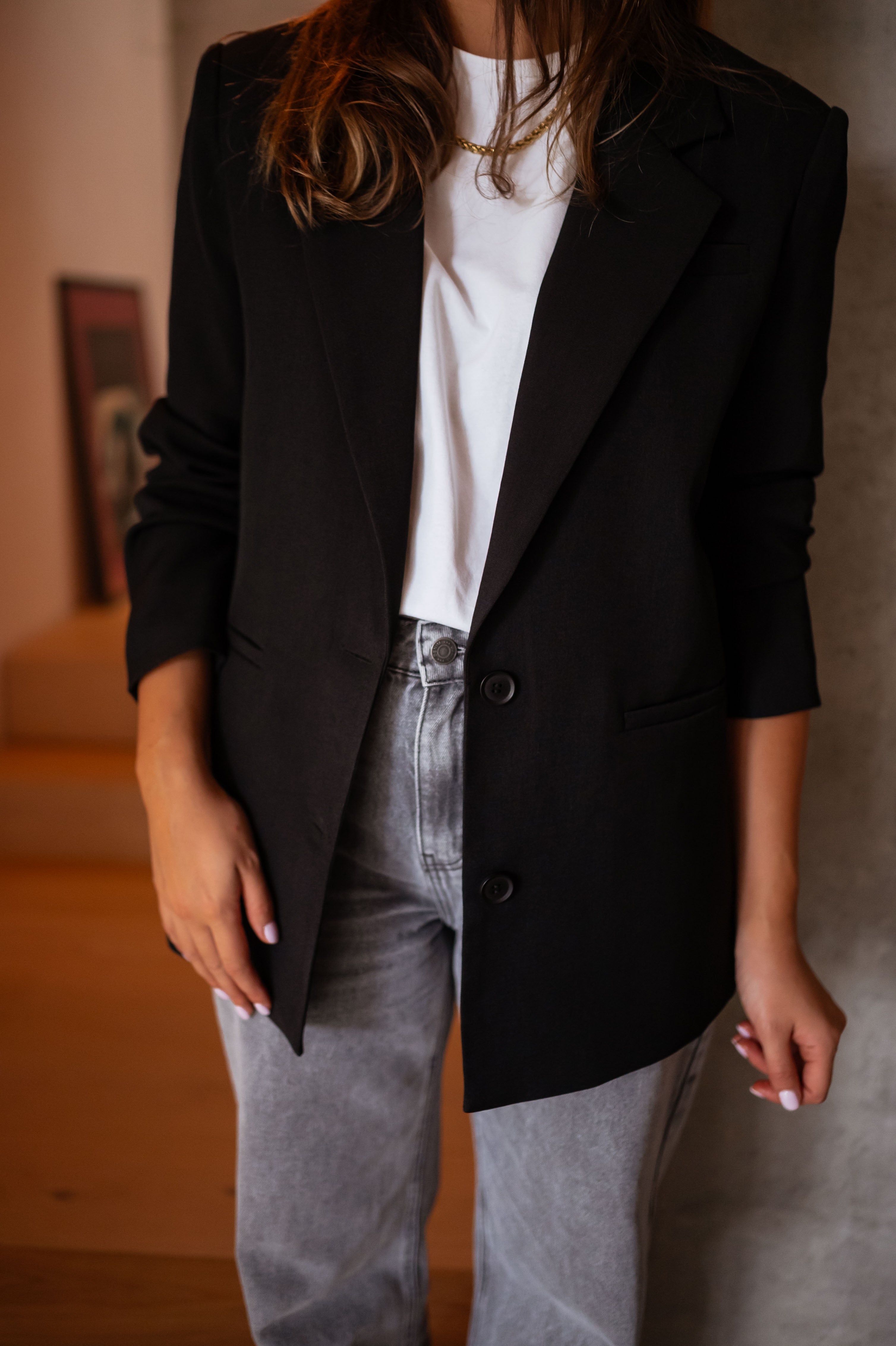 Black Geva Blazer