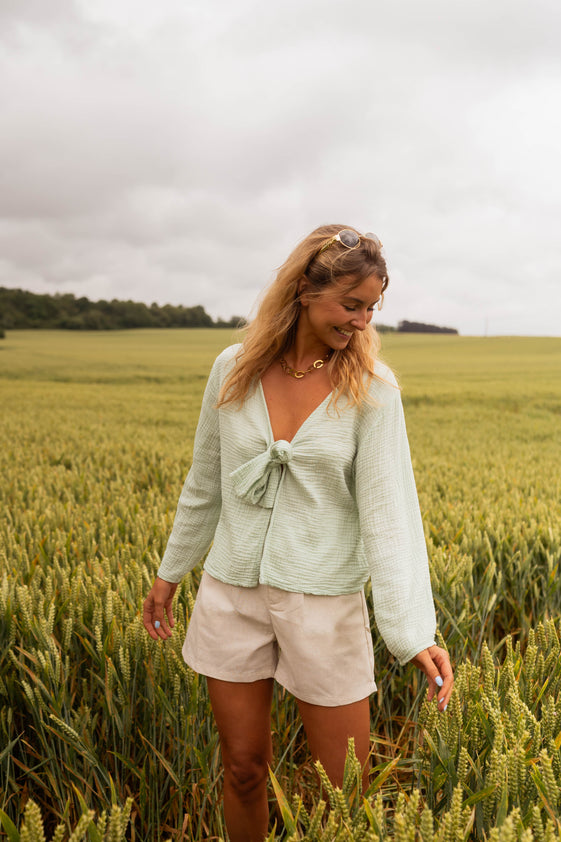 Sea Green Meda Blouse