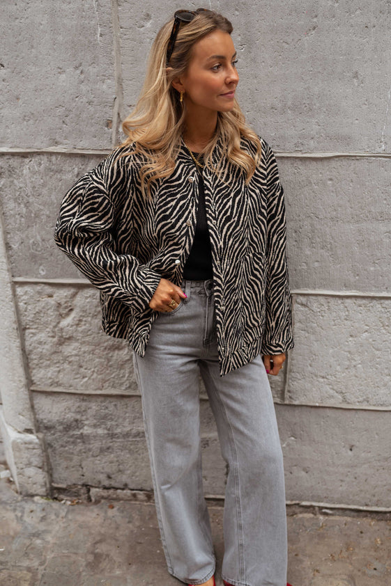 Zebra Sarah Bomber Jacket