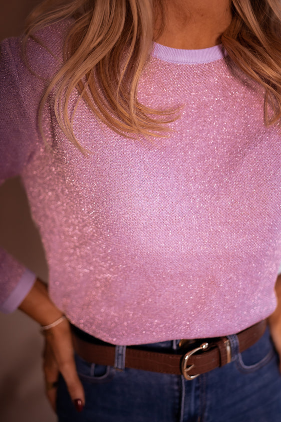 Pink Glittery Nohe Sweater