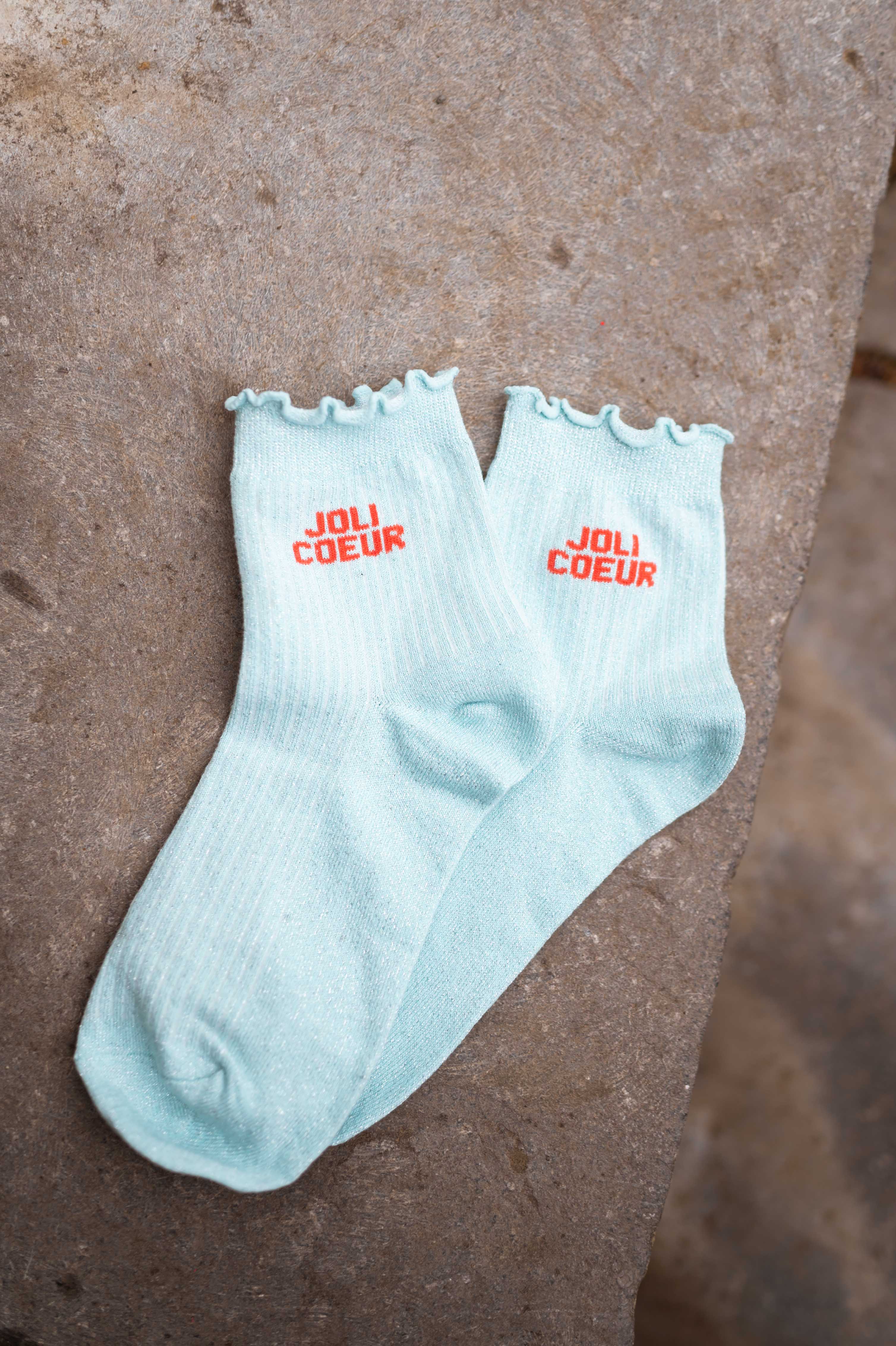 Blue Joli Coeur Socks