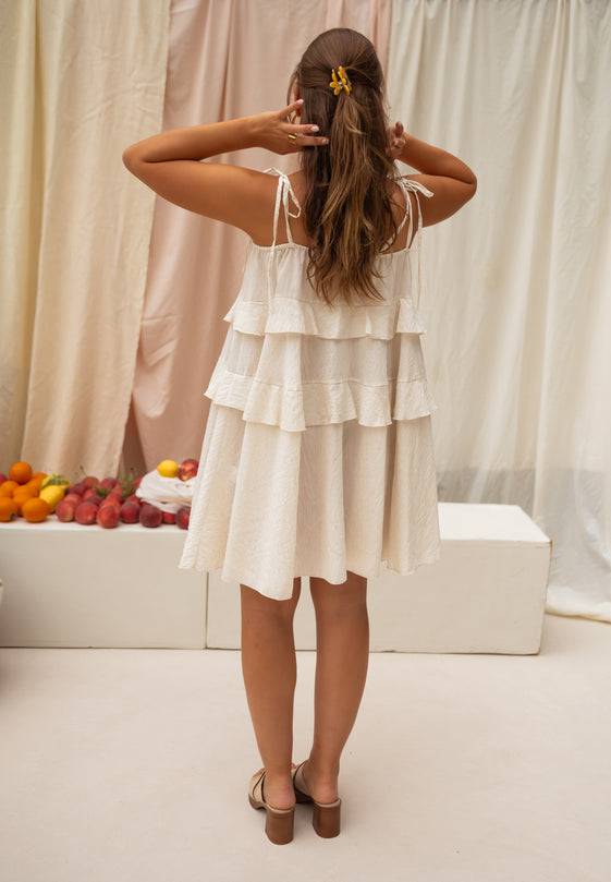 Beige Roxanna Dress