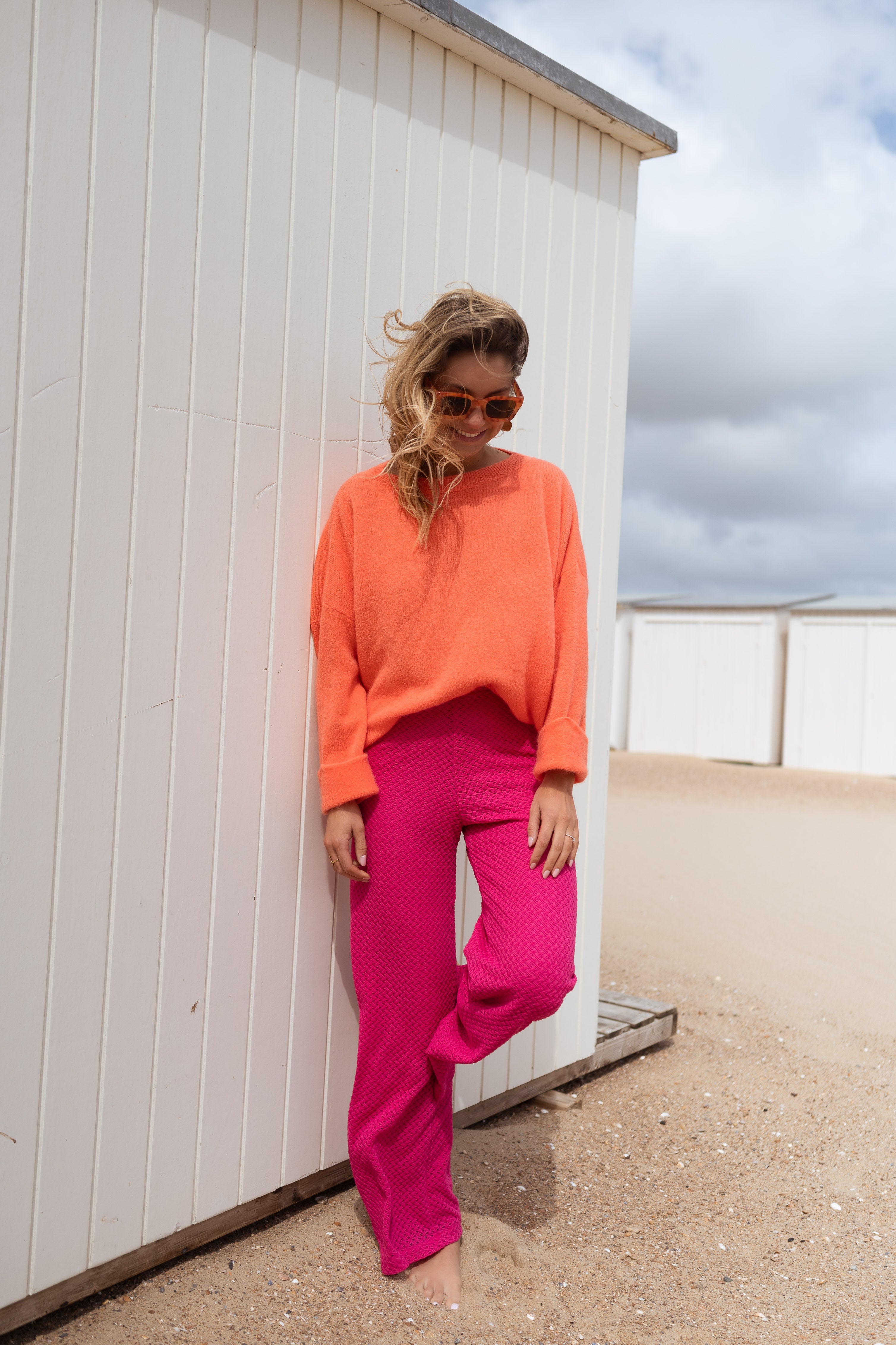 Orange Jena Sweater