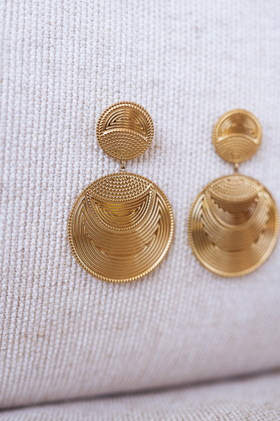 Golden Gory Earrings