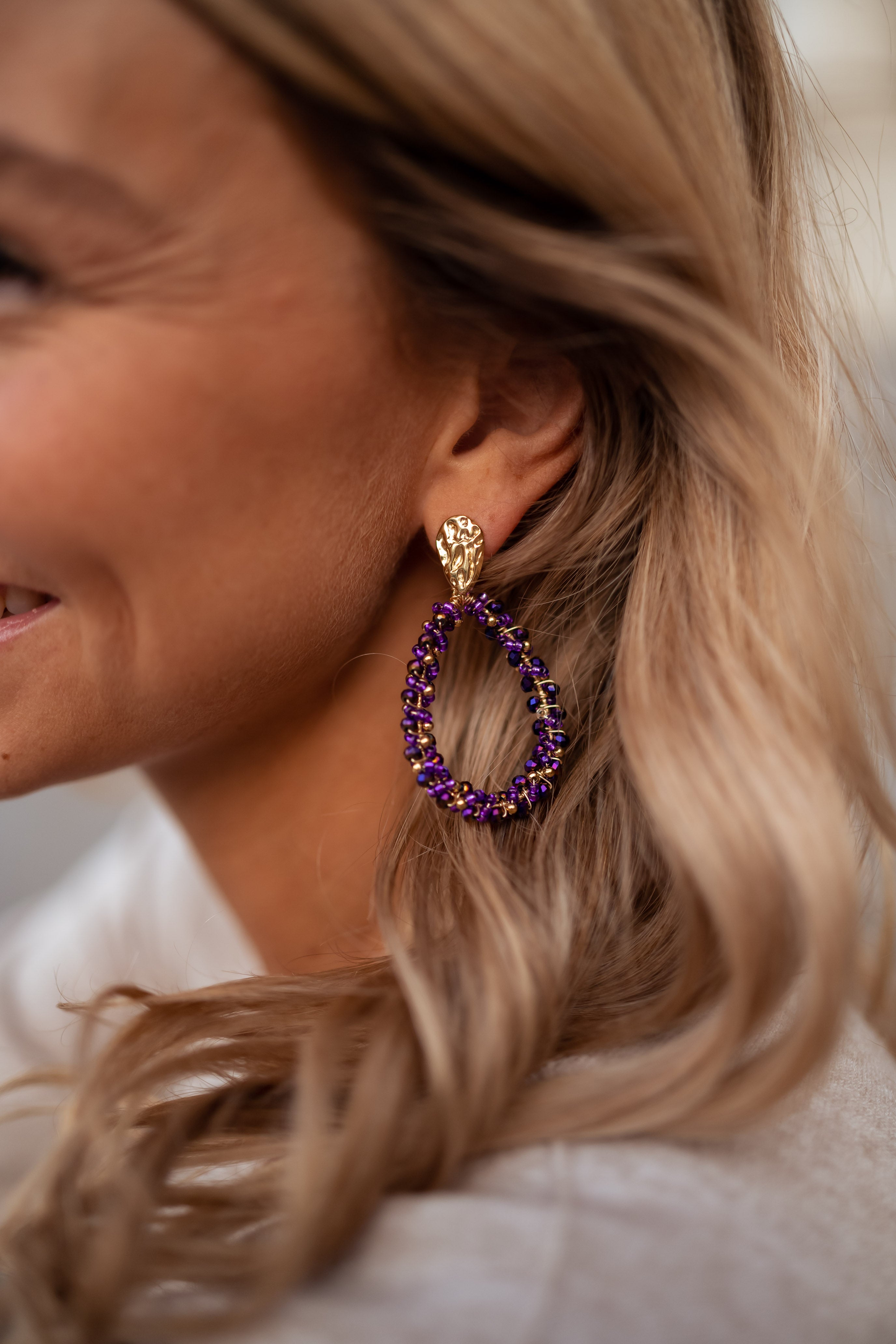 Purple Moreno Earrings