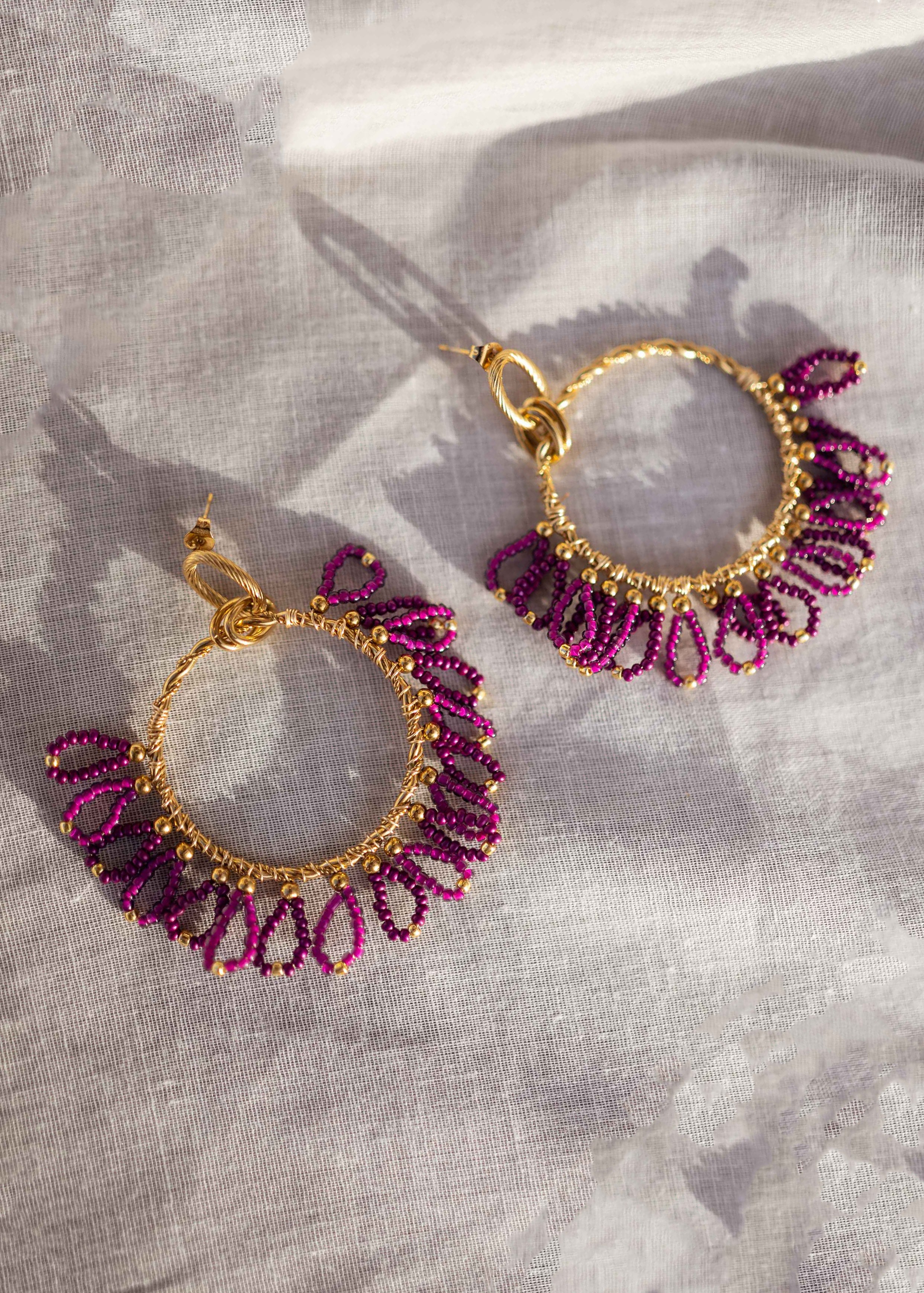 Purple Brien Earrings