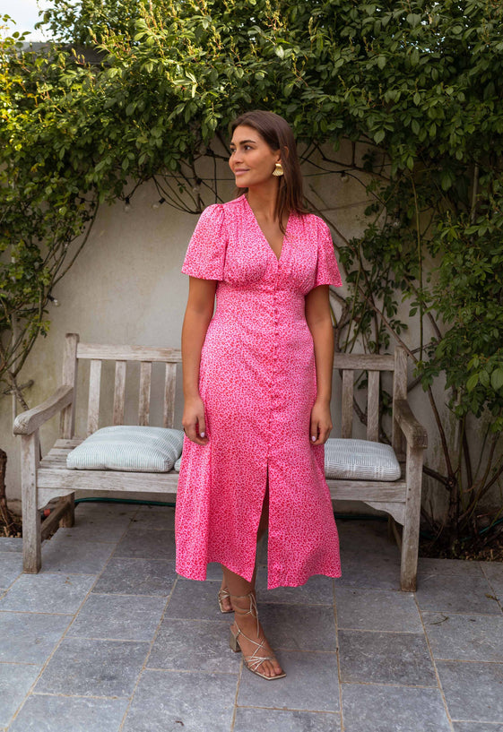 Pink and Red Sutton Dress