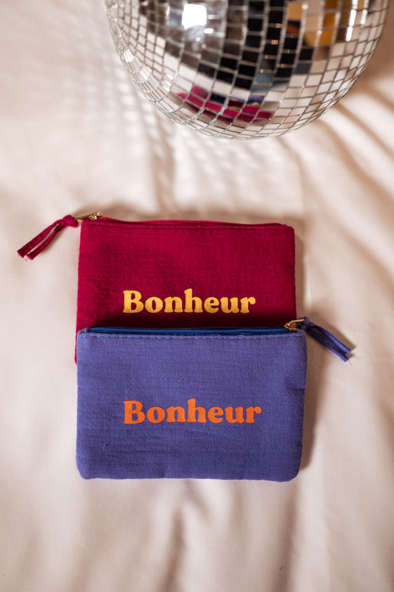 Burgundy Bonheur Pouch