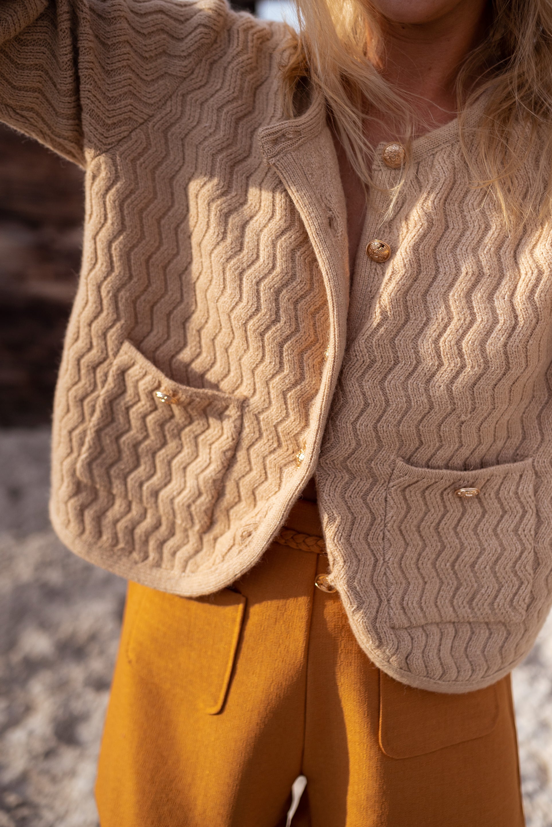 Camel Elsa Cardigan