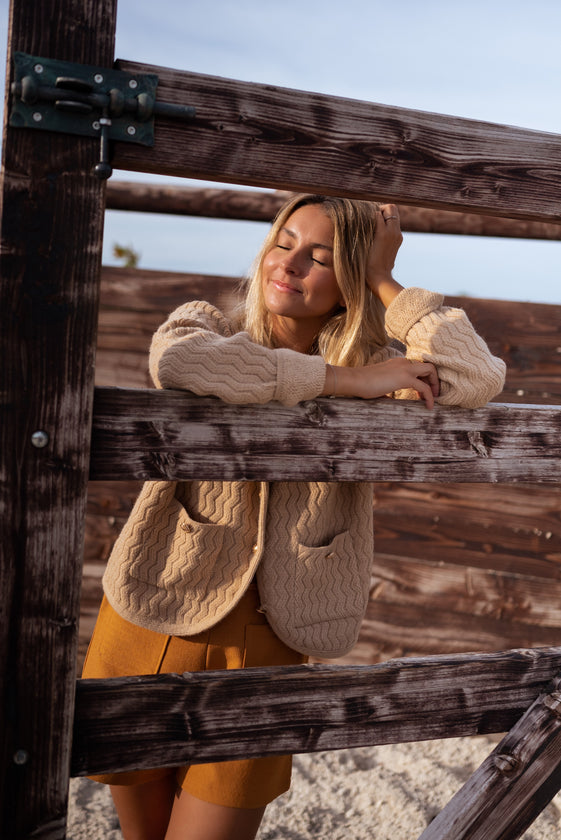 Camel Elsa Cardigan