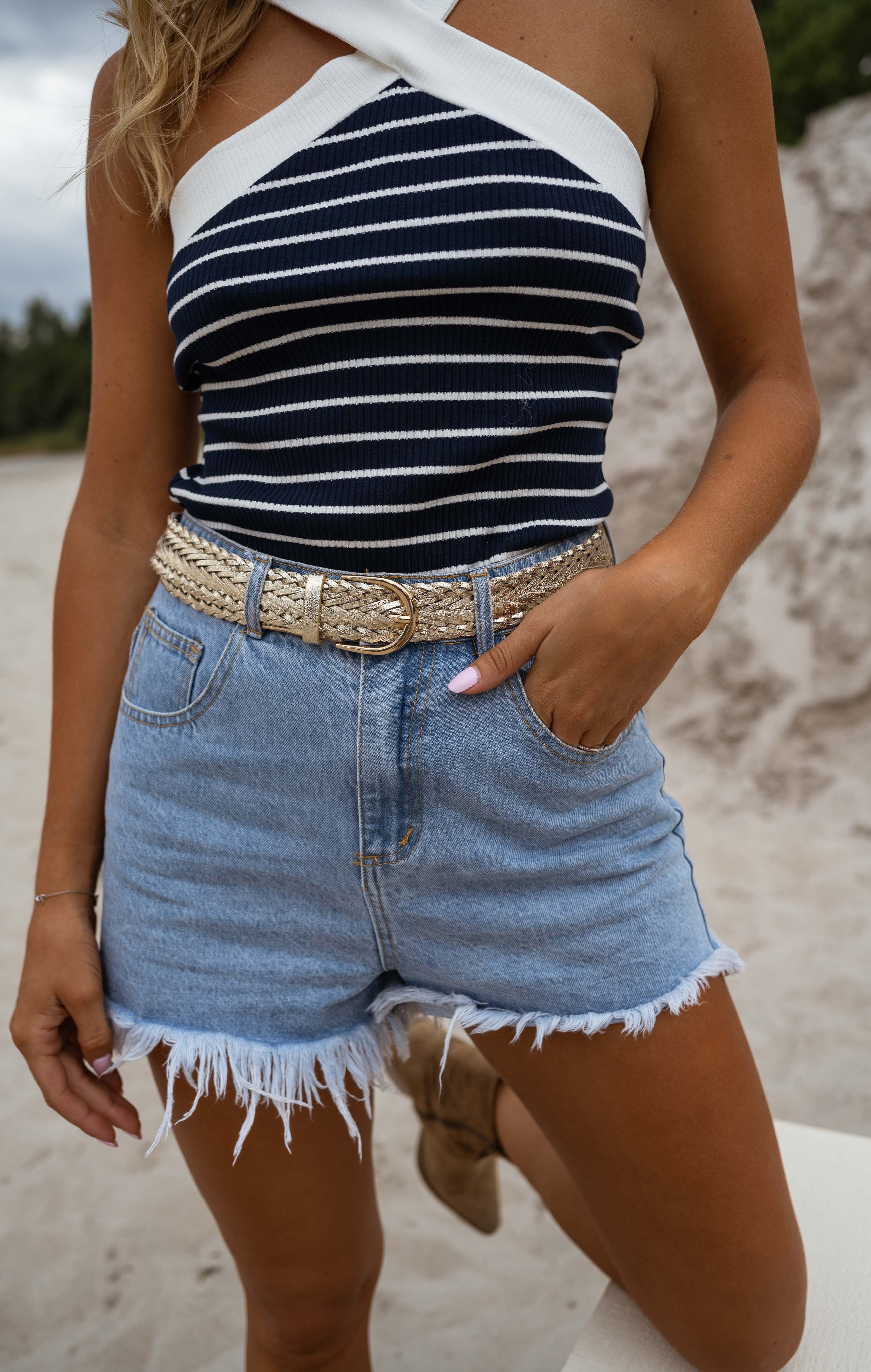 Blue Franck Denim Shorts