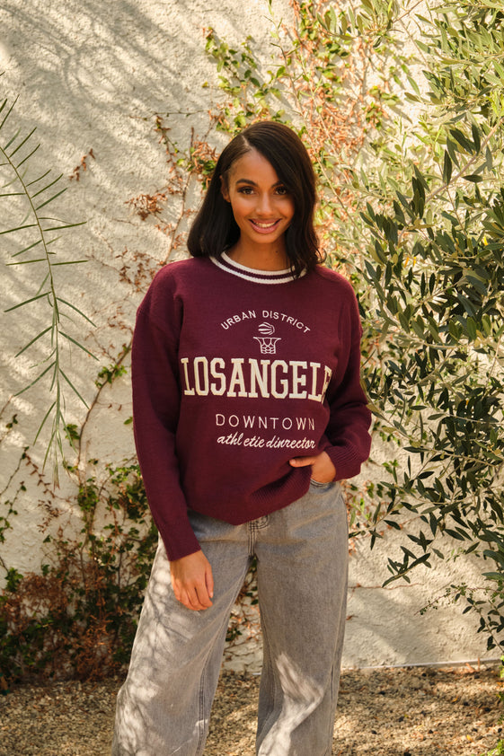 Burgundy Diego Sweater