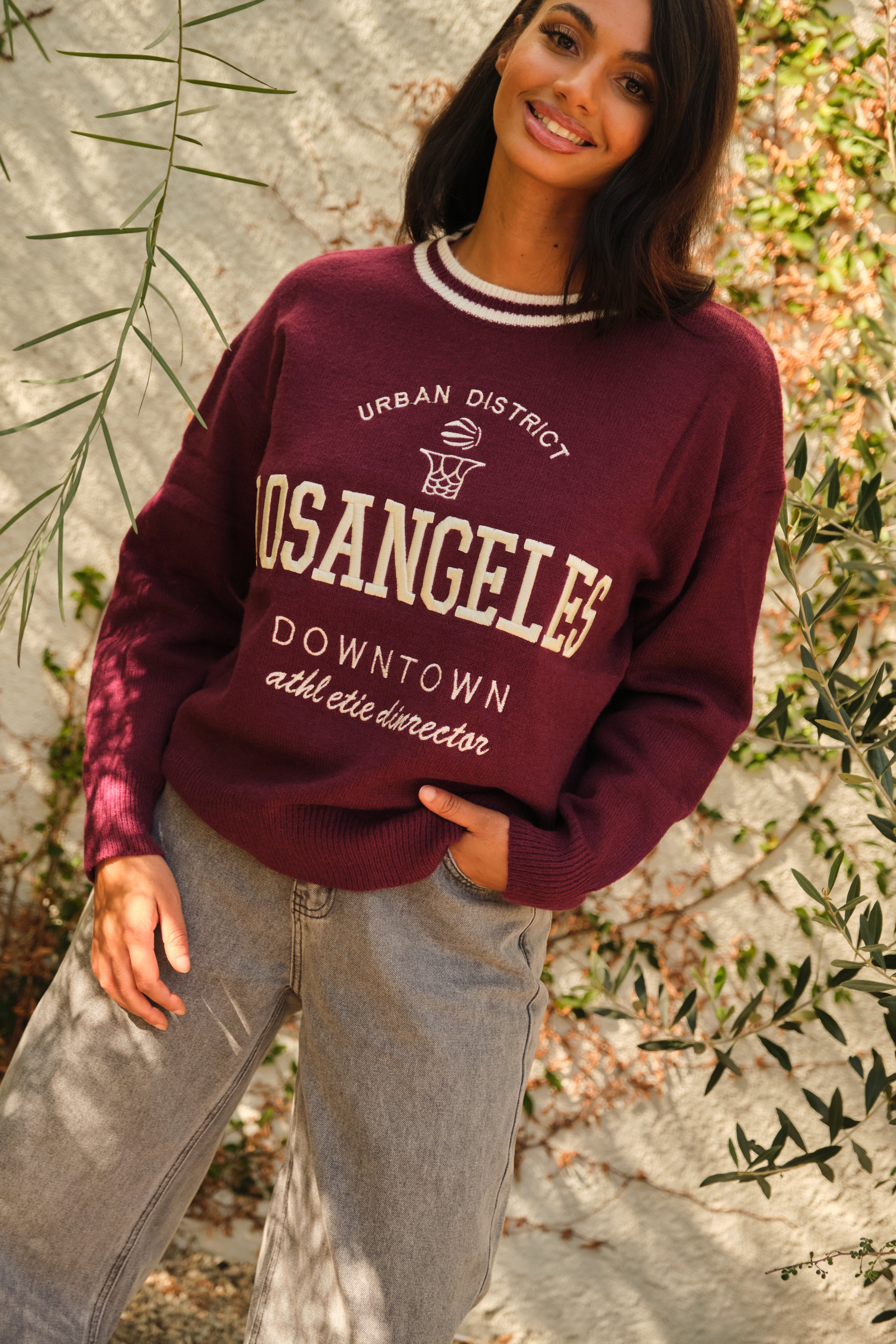 Burgundy Diego Sweater