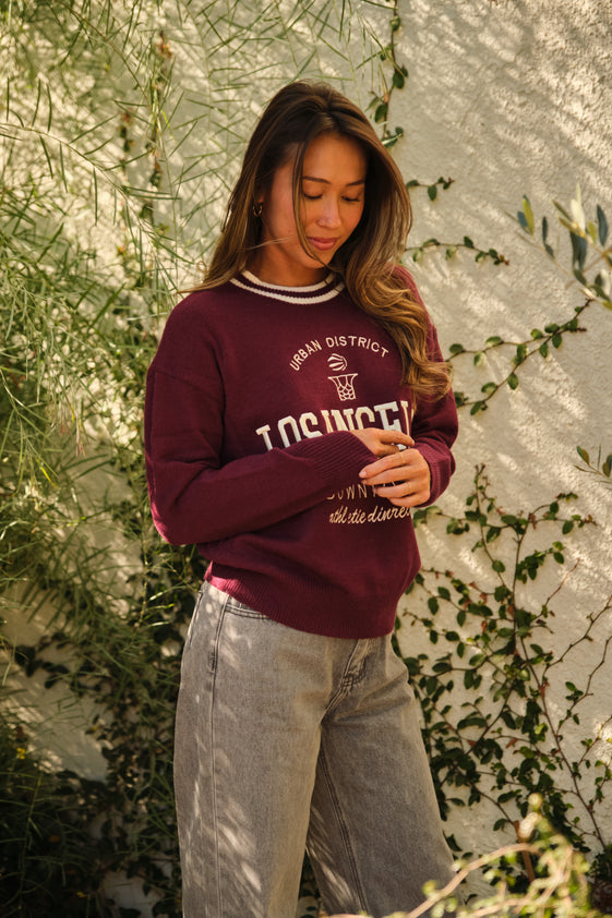 Burgundy Diego Sweater