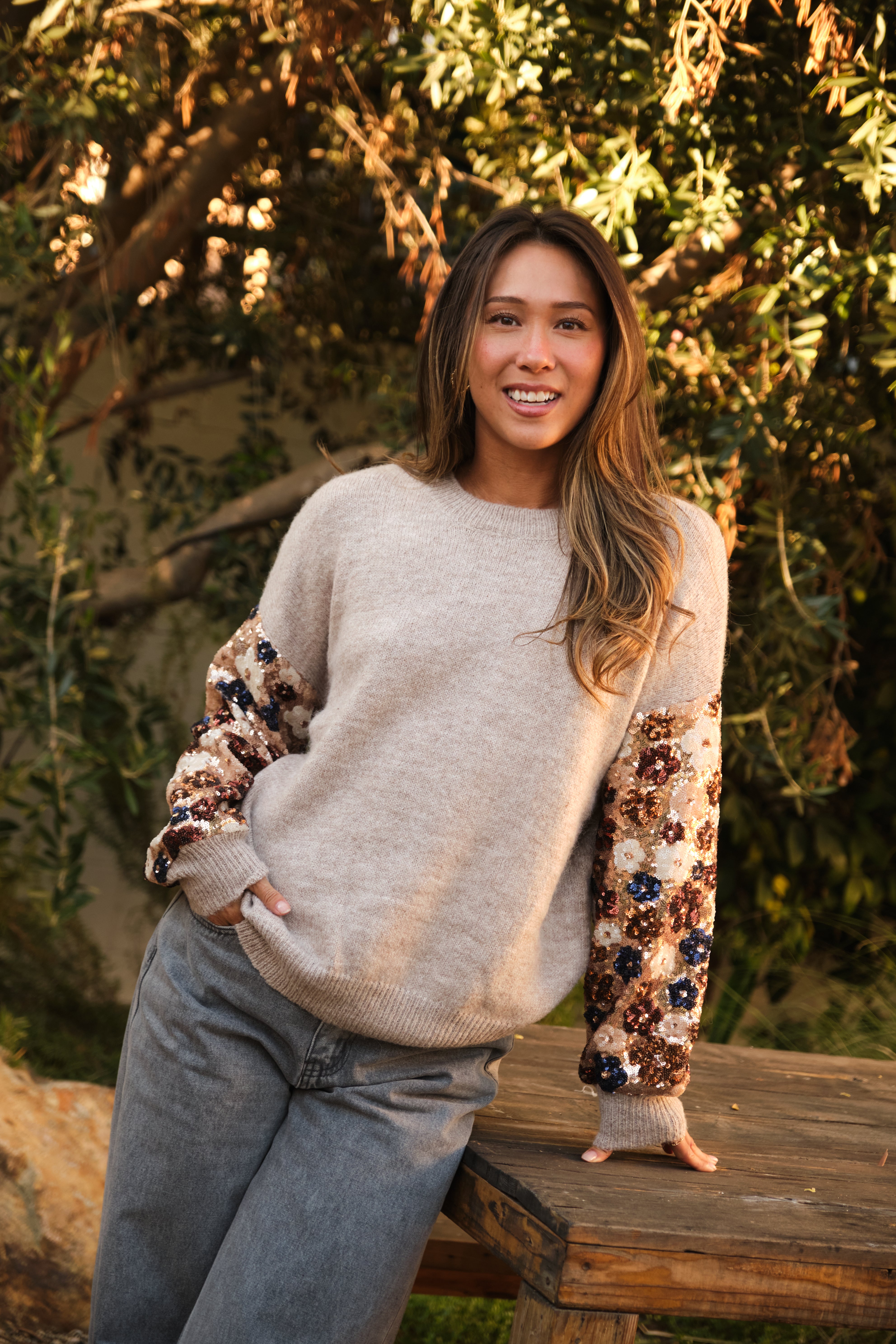 Taupe Cecylia Sweater