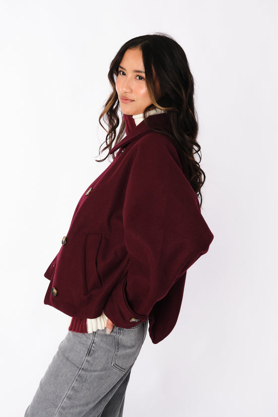 Burgundy Tosca Coat