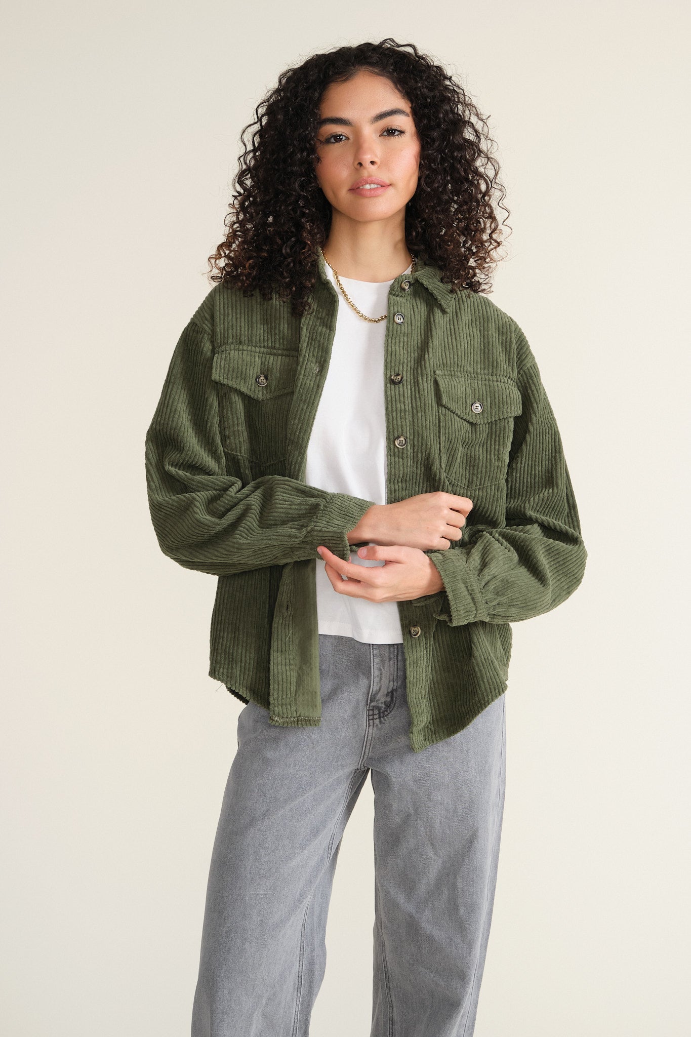 Khaki Louana Overshirt