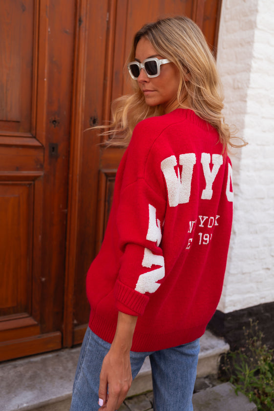 Red Soho Cardigan