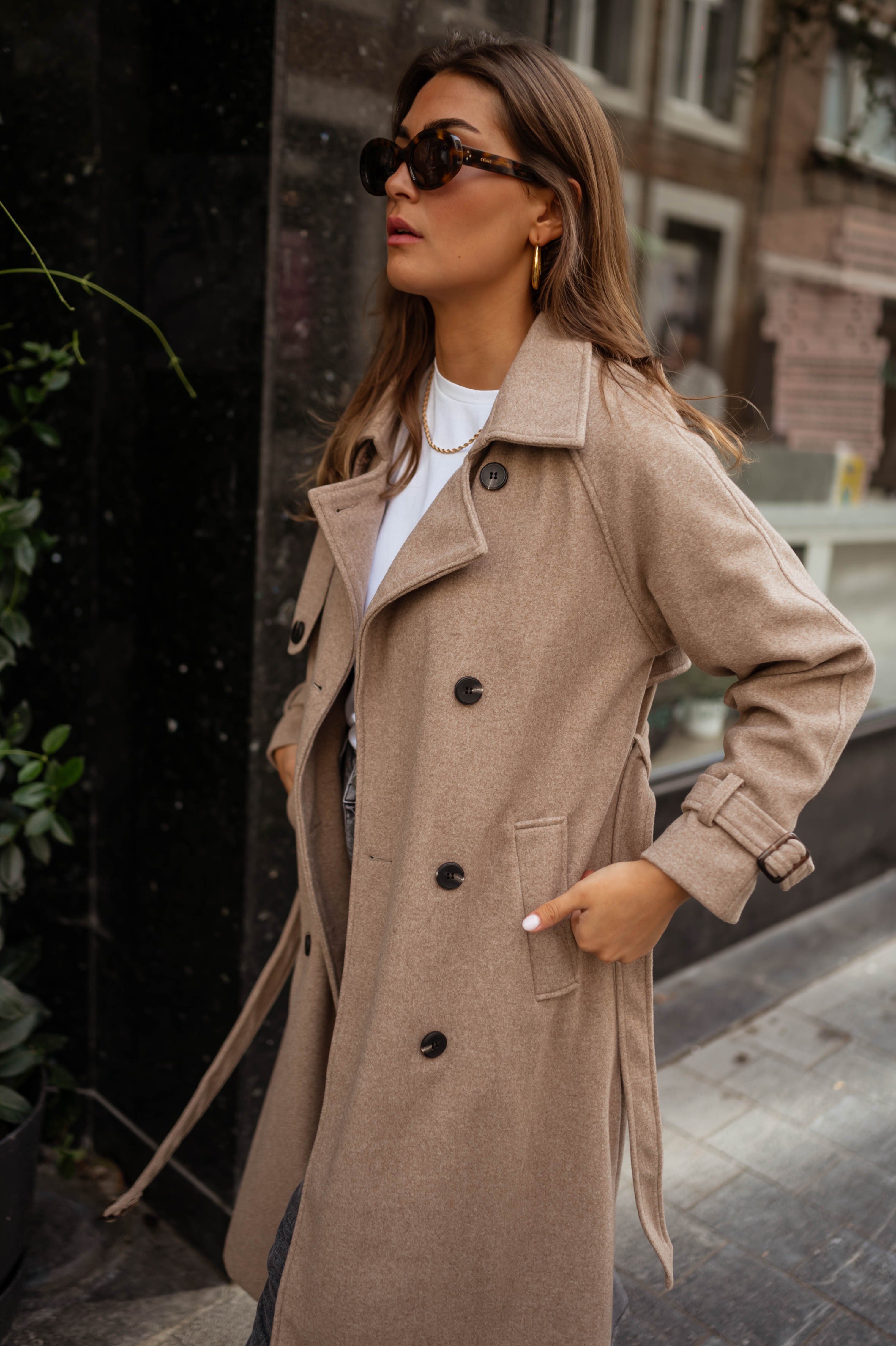 Taupe Jannah Coat