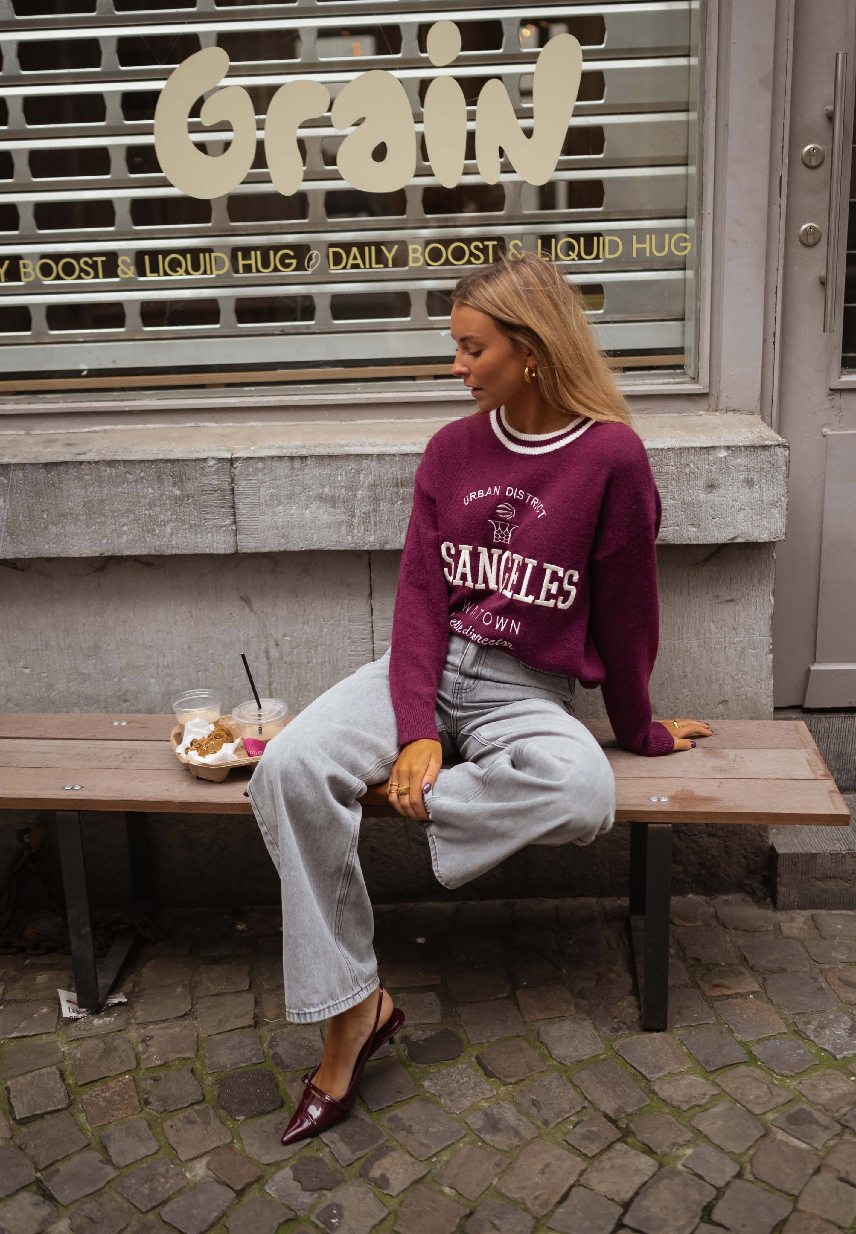 Burgundy Diego Sweater