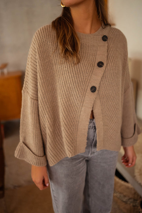 Taupe Ozzie Sweater