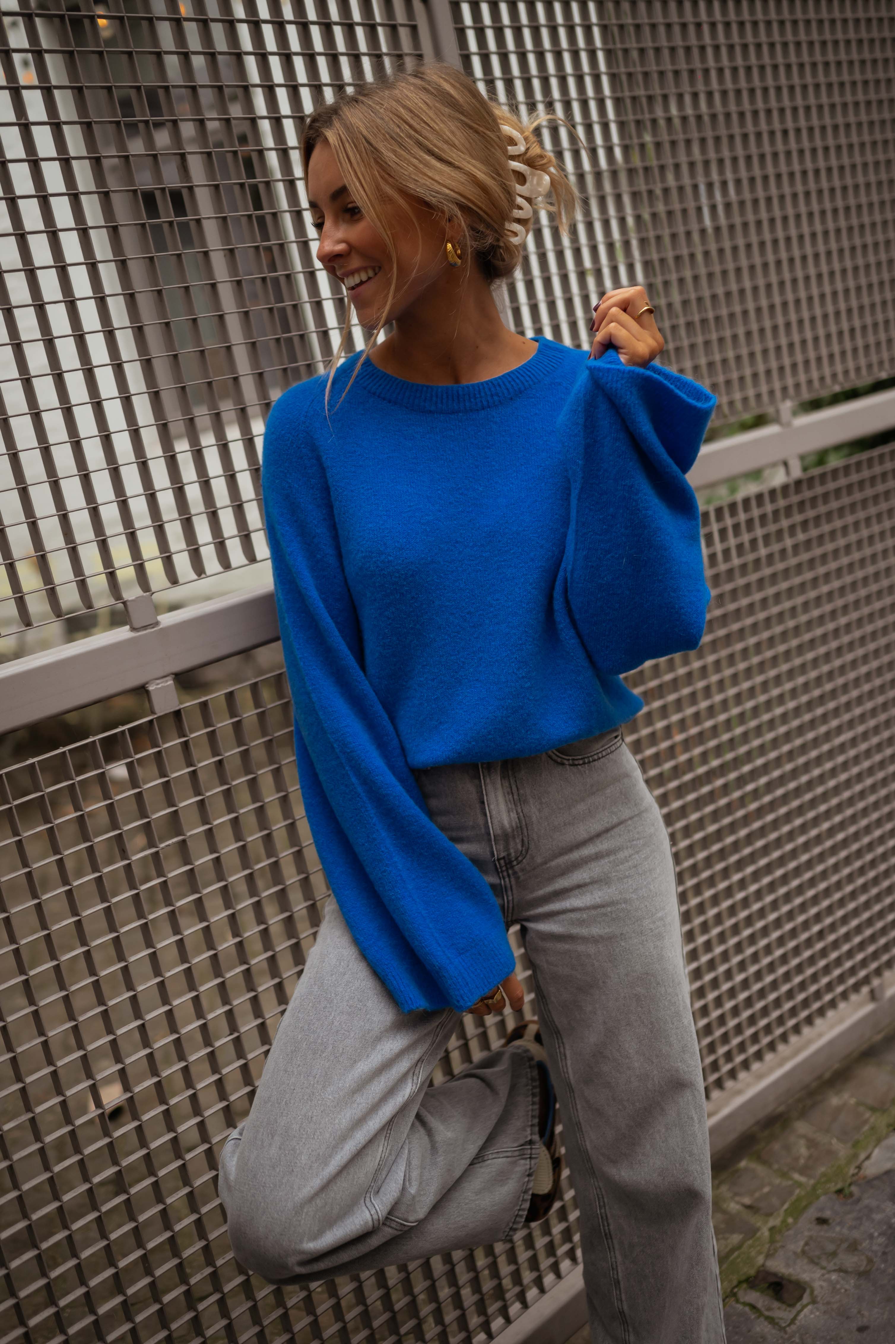 Blue Wallas Sweater