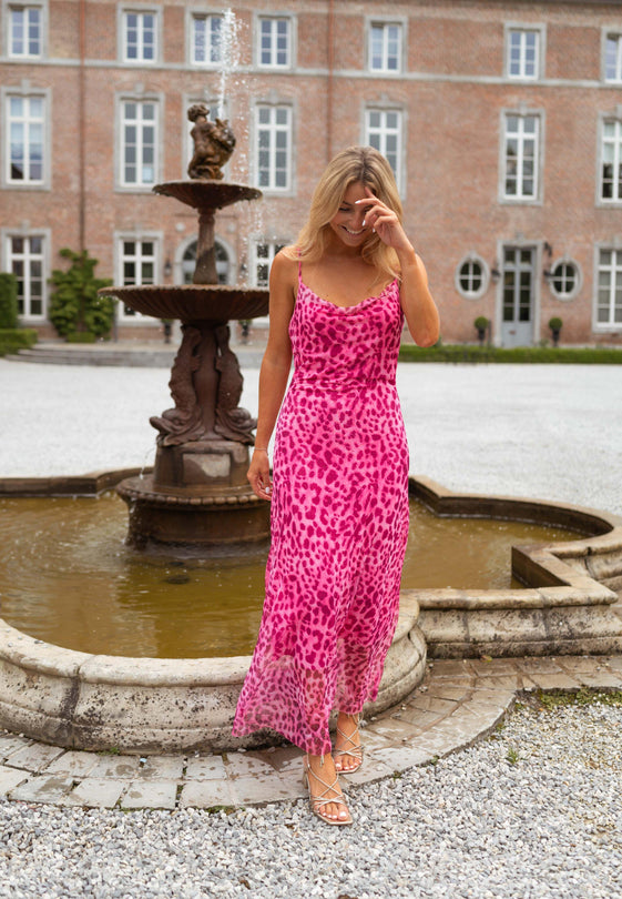 Pink Leopard Ludo Dress