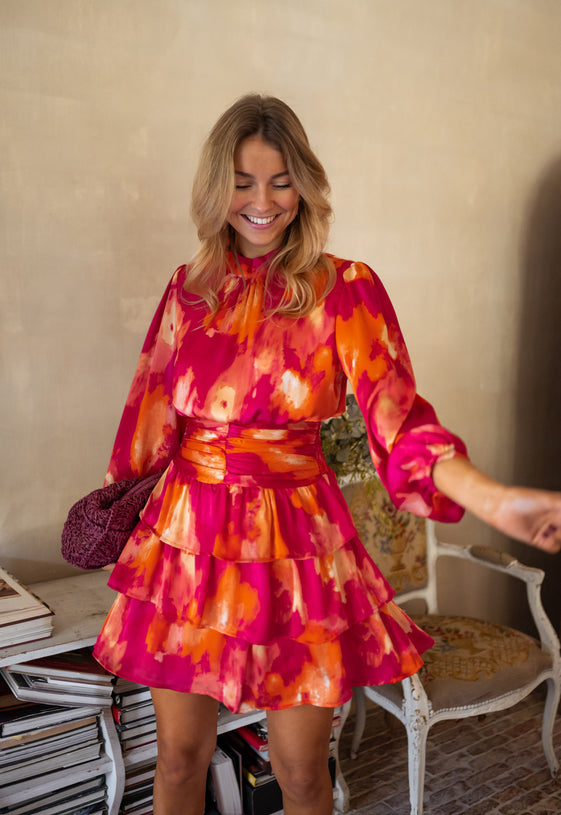 Pink and Orange Manae Dress