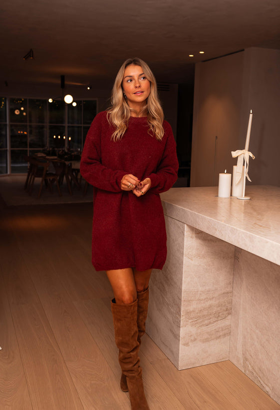 Burgundy Otis Dress