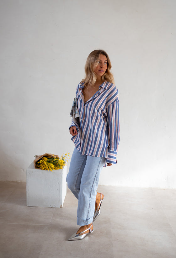 Blue Striped Sally Shirt