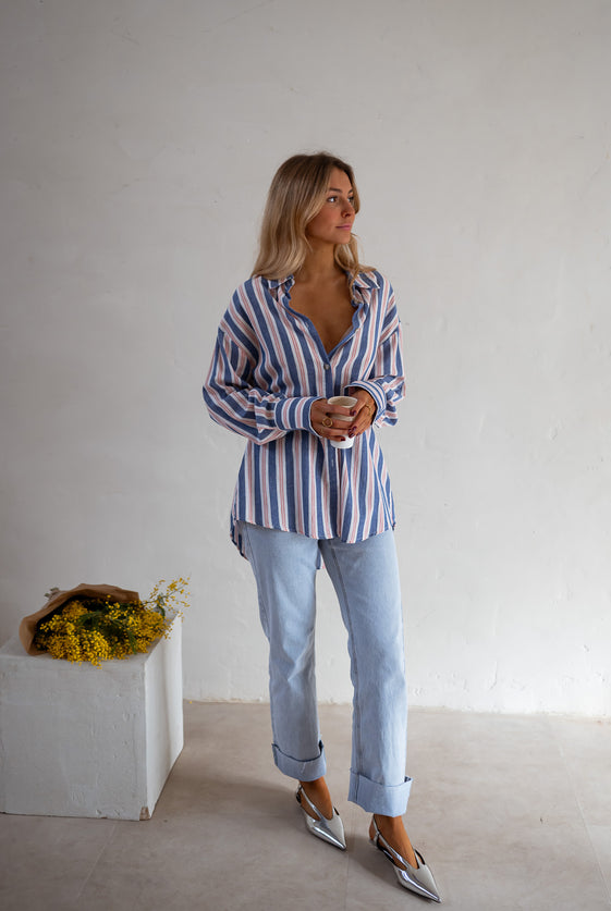 Blue Striped Sally Shirt