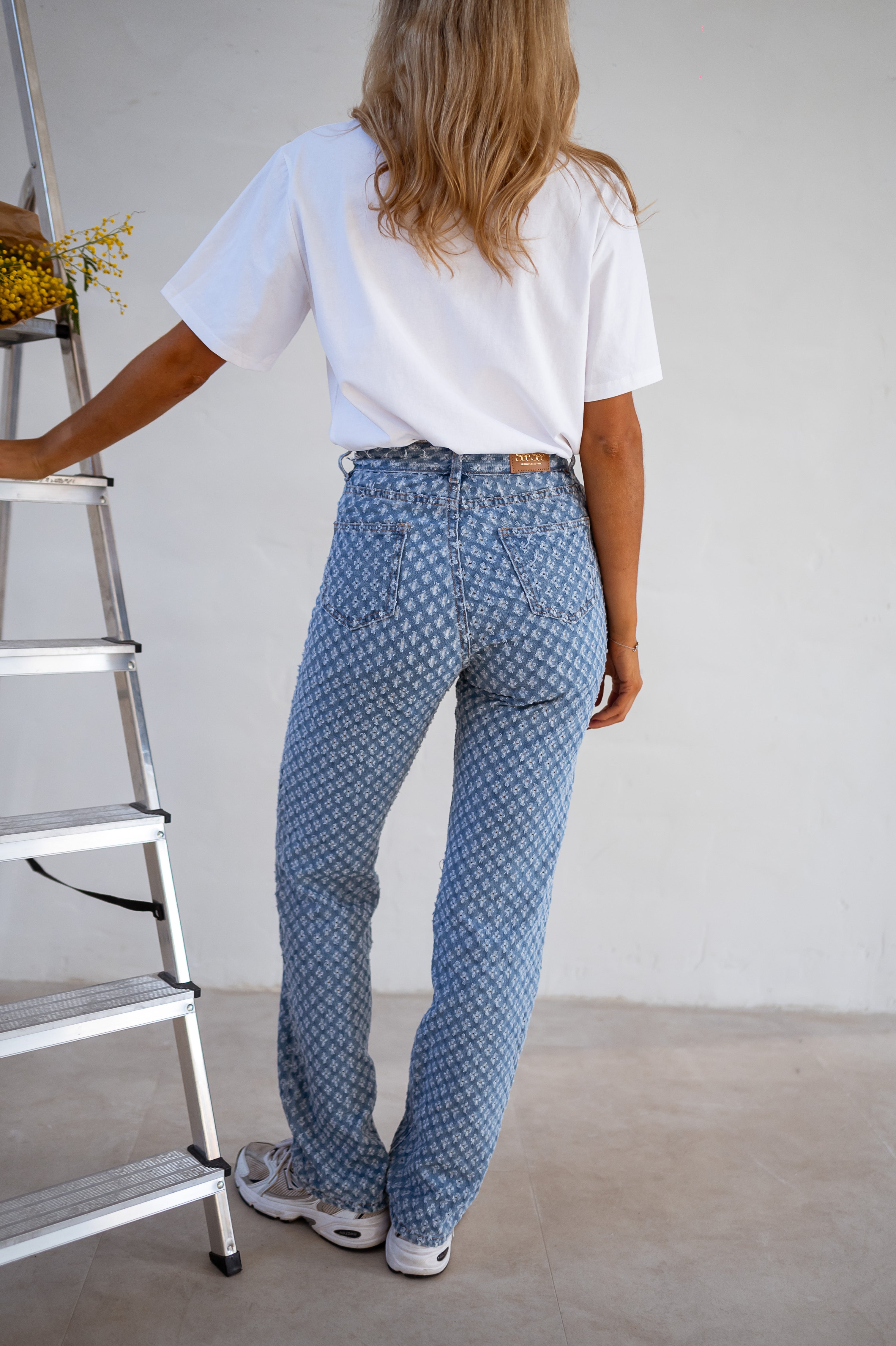 Patterned Donald Jeans