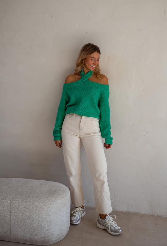 Green Piper Sweater