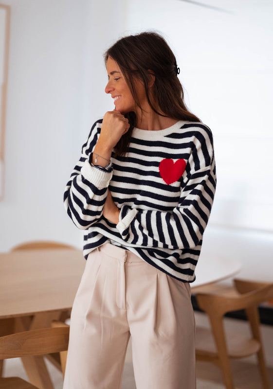 Maryline sweater with lines