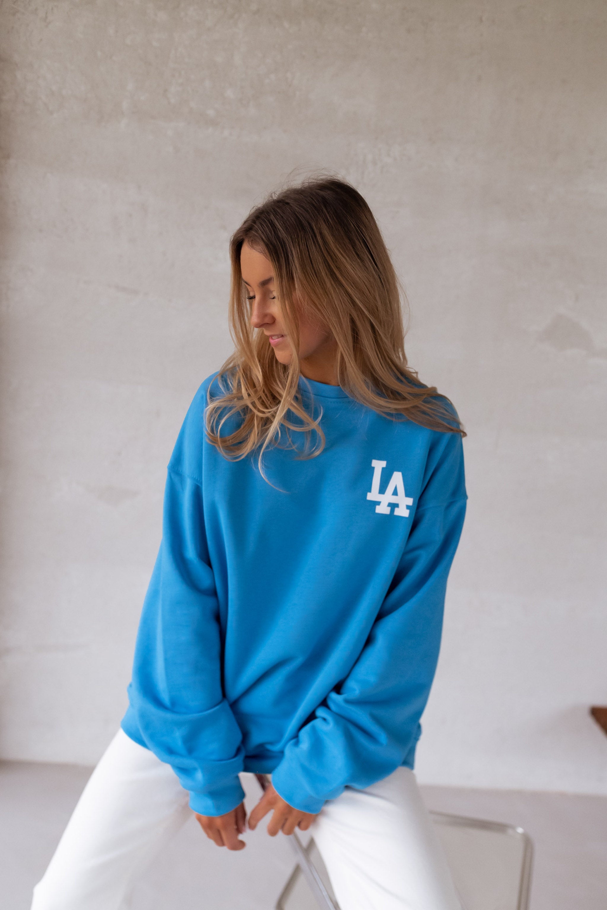 Blue Los Angeles Sweater