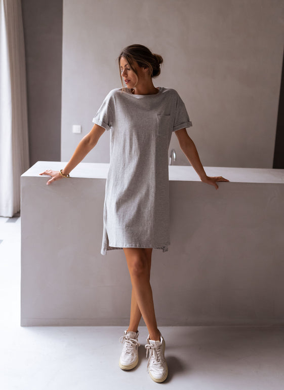 Grey Adeline T-Shirt Dress