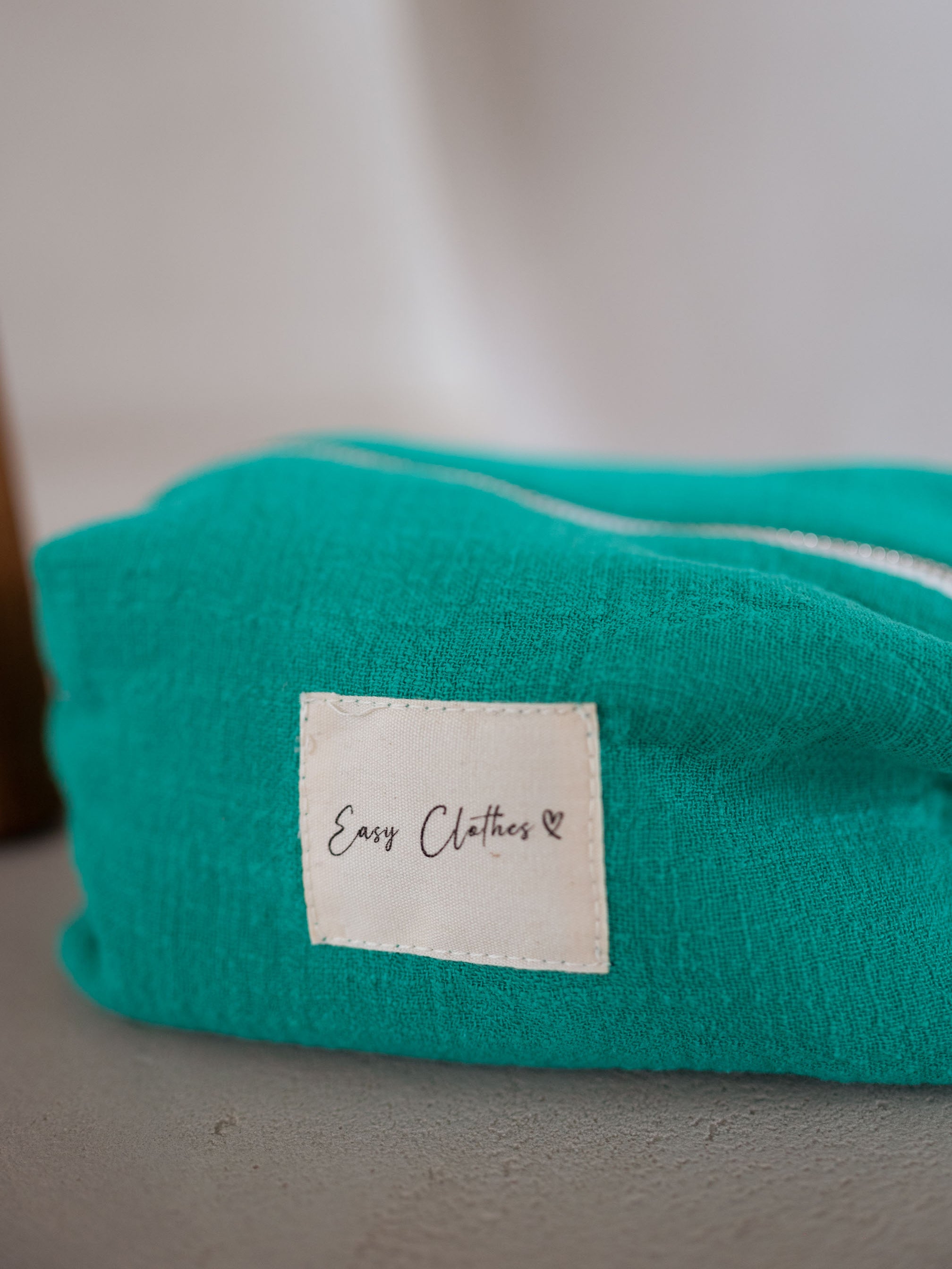 Emerald Blue Easy Clothes Linen Pouch