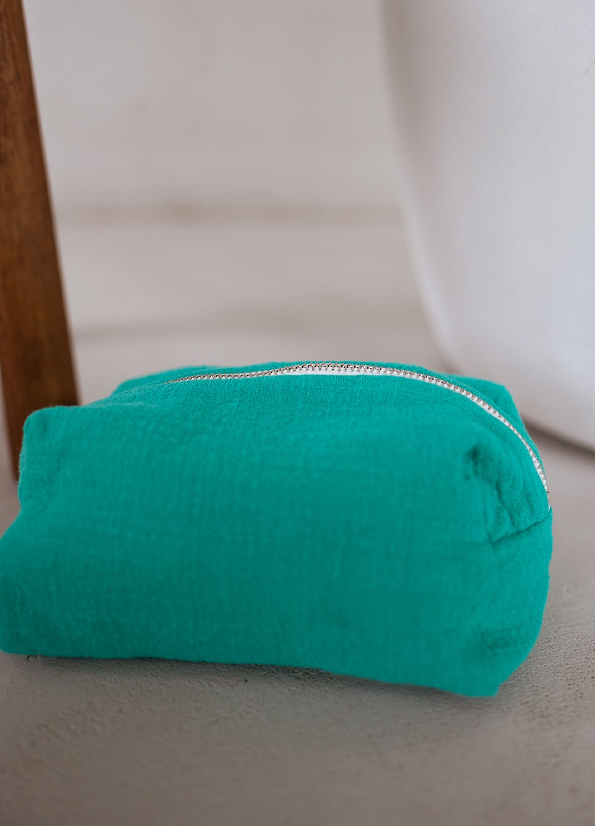 Emerald Blue Easy Clothes Linen Pouch