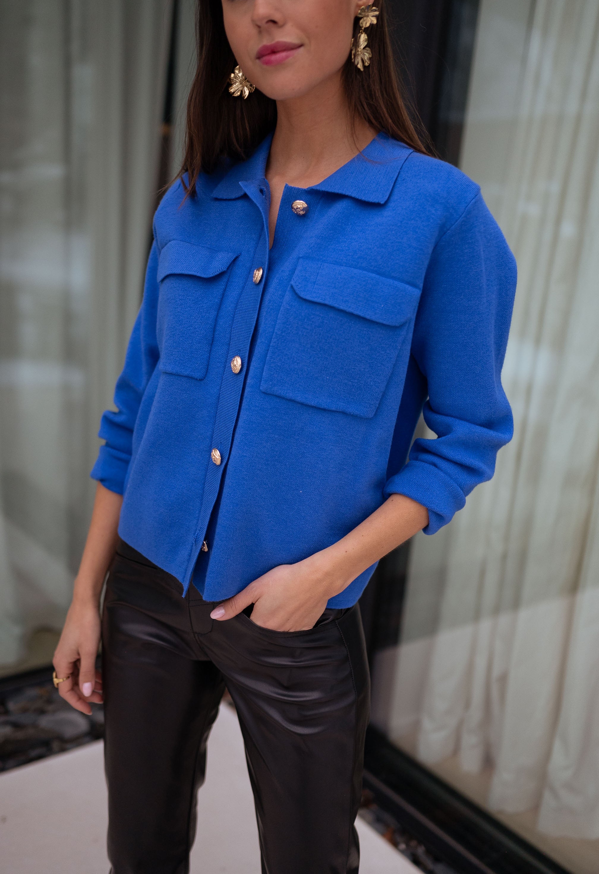 Royal Blue Fika Cardigan