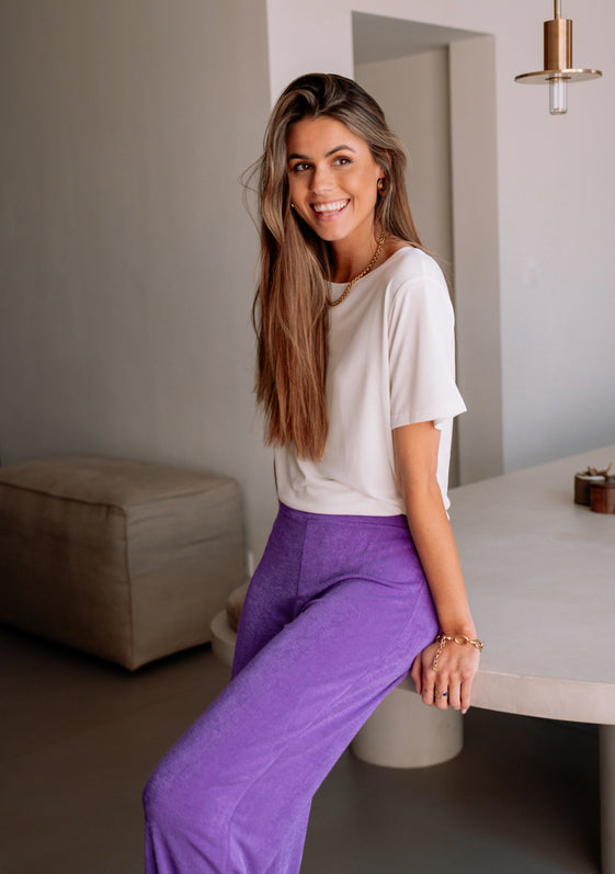 Purple Iris Pants